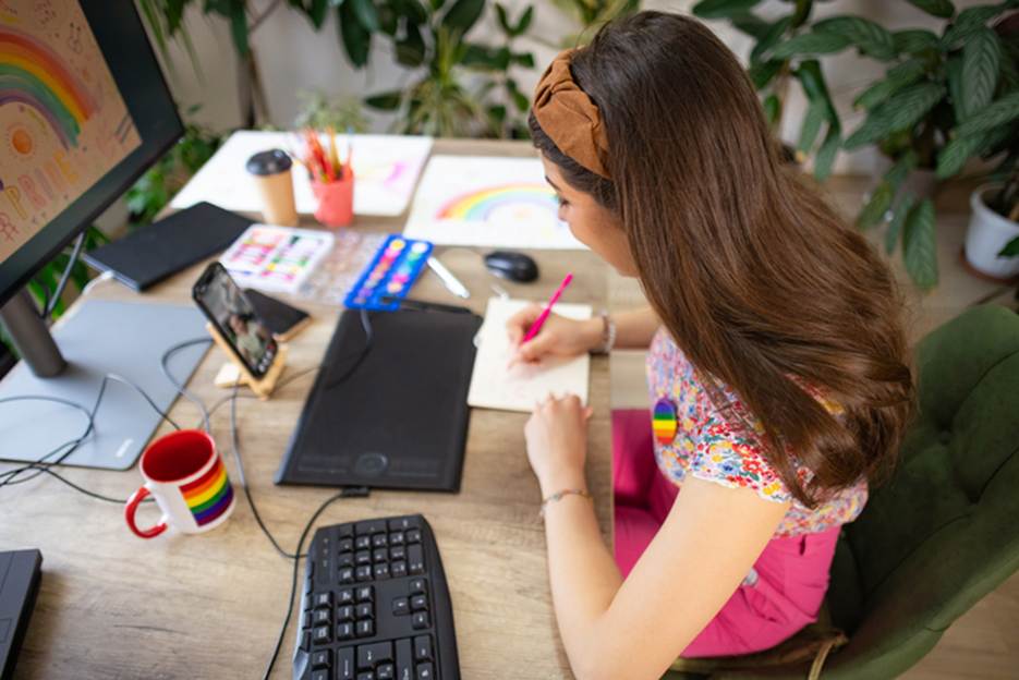 Woman working on her case - Sexual Discrimination